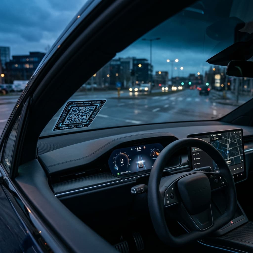 Vehicle QR Stickers for Individuals — VeiloScan QR access control